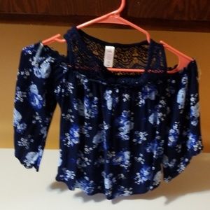 Justice Shirts & Tops - Navy blue blouse Justice Shirts & Tops - Navy blue blouse